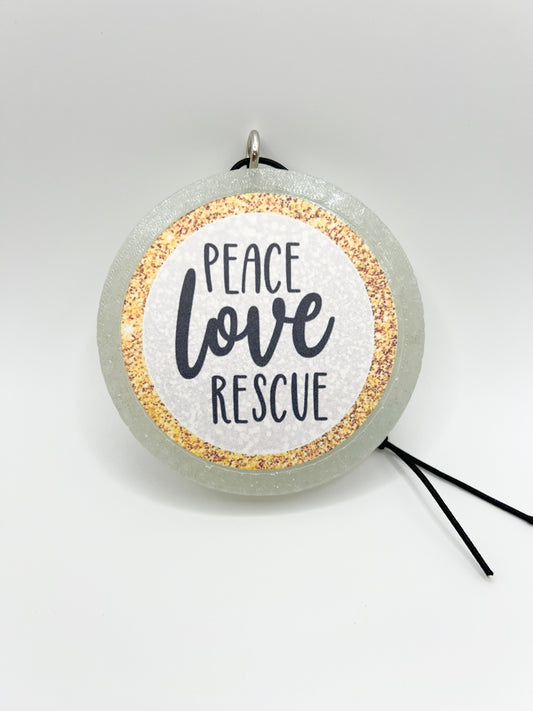 Peace, Love, Rescue Freshie
