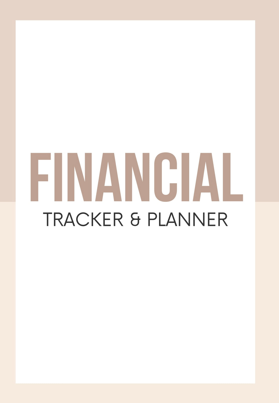 Finacial Planner Digital/Printable